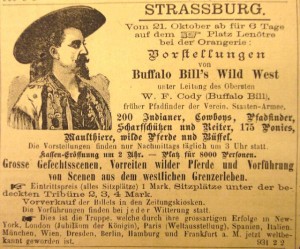Buffalo Bill à Strasbourg KurioCity