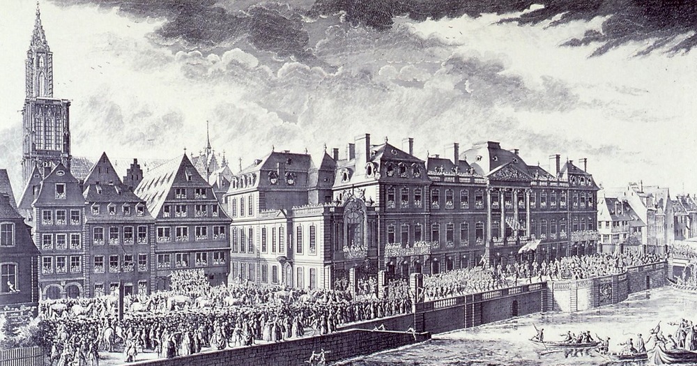 1744 cérémonie louis 15 Palais Rohan Strasbourg