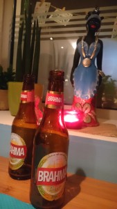 bière brahma statuette danseuse