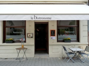 Devanture Bistronome Strasbourg restaurant français