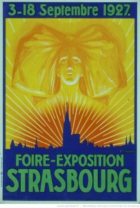 1927 affiche Foire-exposition Strasbourg, 3-18 septembre 1927