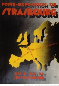 1930 affiche foire européenne strasbourg