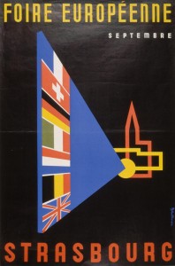 1958 affiche foire européenne Strasbourg