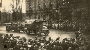 1918 Défilé des troupes françaises, devant le Maréchal Pétain