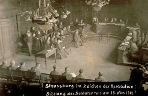 Le conseil des soldats à Strasbourg 15 Novembre 1918