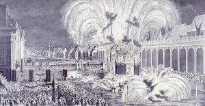 1744 Louis XV feu d'artifice Strasbourg